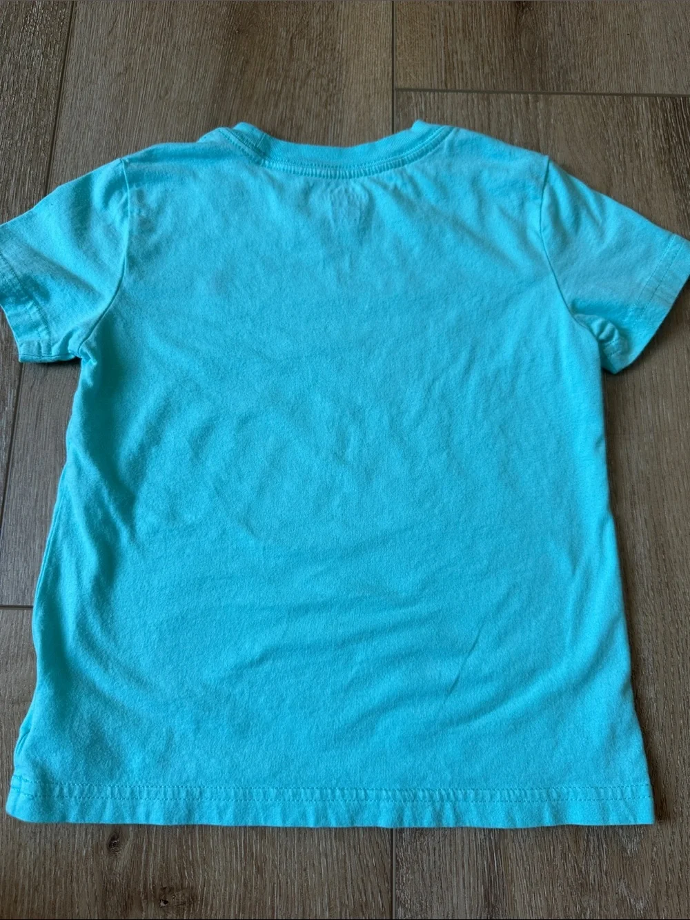 Ralph Lauren Boys Aqua T Shirt Navy Pony Logo Size 3T Cotton Short Sleeve